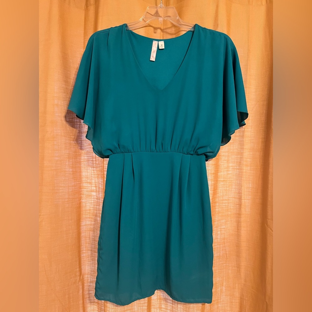 Prevett from Francesca’s - flutter sleeve pencil skirt dress